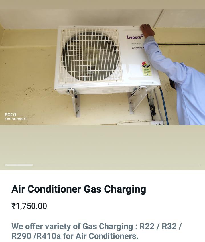 Air conditioner gas charging